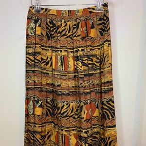 Boho Tribal Print Leslie Fay Skirt